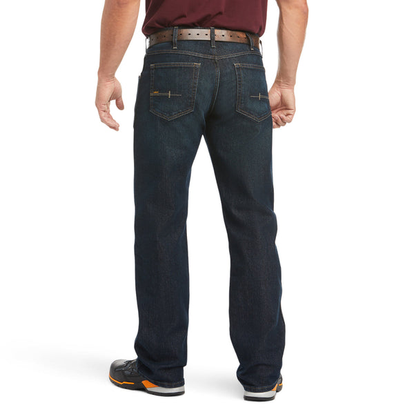 Ariat Men's Rebar M5 Slim DuraStretch Edge Stackable Straight Leg Jeans - Blackstone