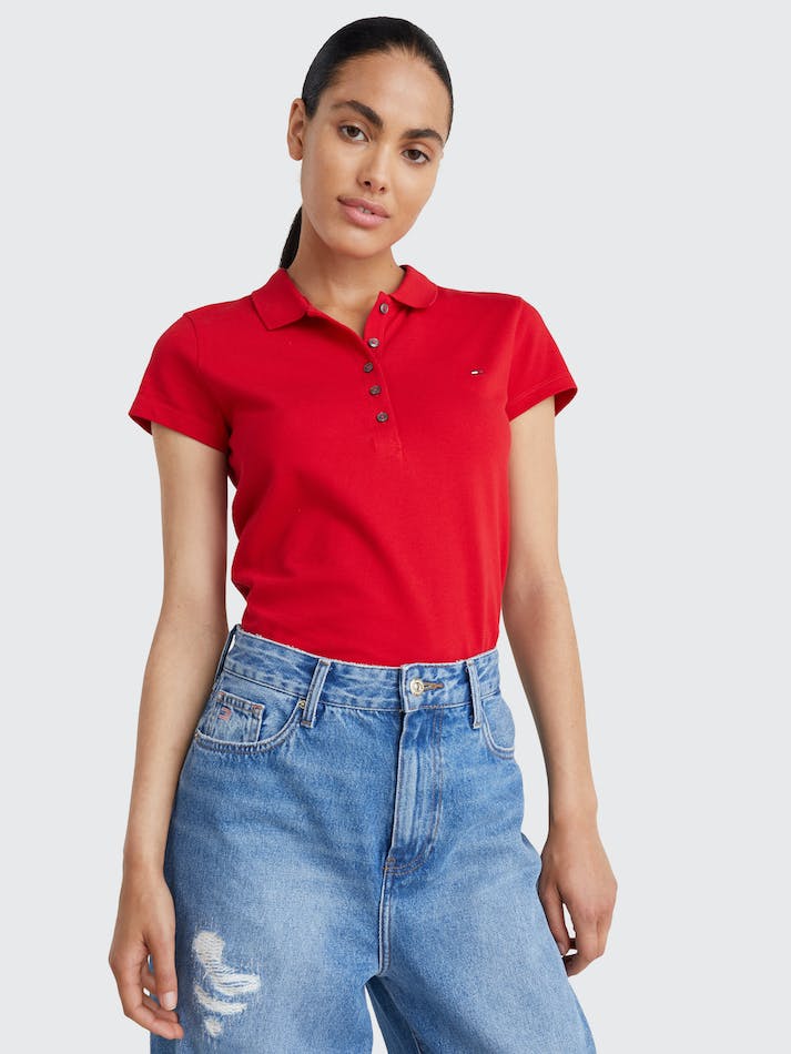 Tommy Hilfiger Women's Heritage Slim Fit Polo Shirt - 4 Colours