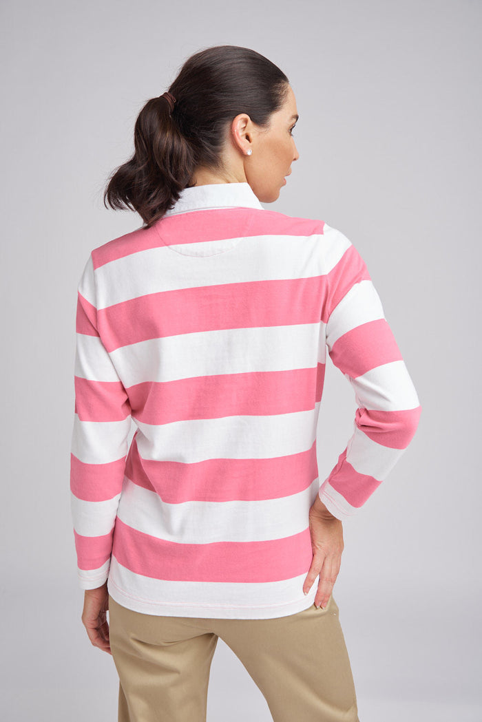 Goondiwindi Cotton Stripe Collared Rugby - 3 Colours
