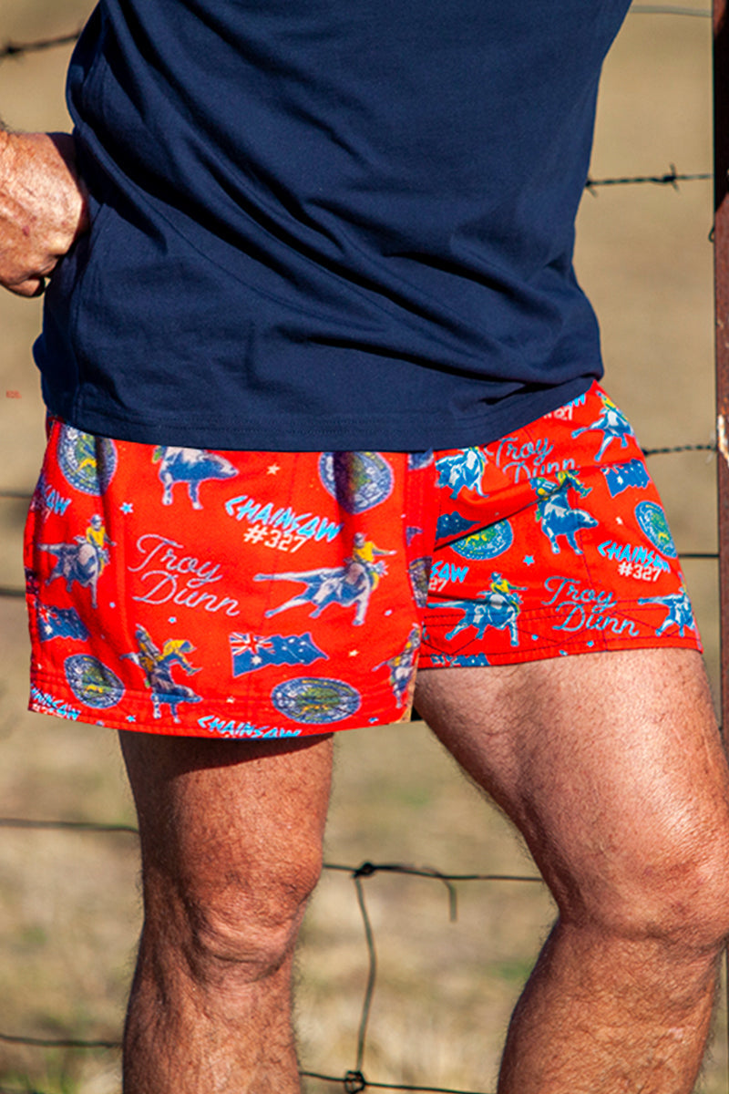 Crowbar Men's Limited Edition Chainsaw Print Shorts