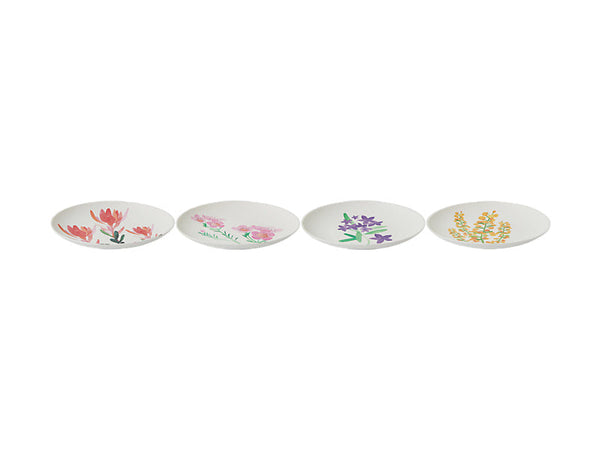 Maxwell & Williams Wildflowers Bamboo Plate Set of 4 Assorted