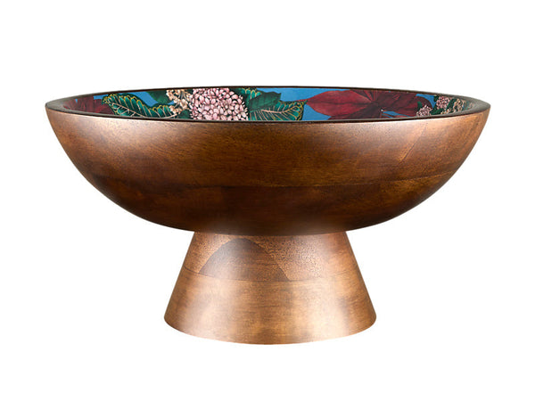 Maxwell & Williams - The Blck Pen Reminisce Wood Enamel Pedestal Bowl - Gift Boxed