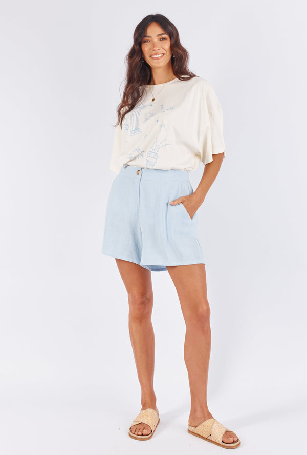 Girl and the Sun Gilly Shorts - Sky Blue