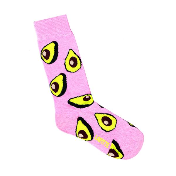 Lafitte Avocado Sock - Grey & Pink