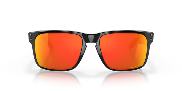 Oakley Holbrook Sunglasses - Polished Black with Polarized Prizm Ruby Lenses