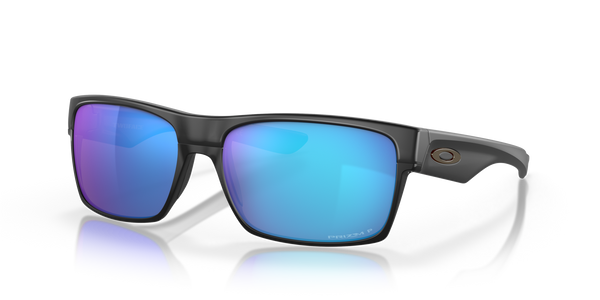 Oakley TwoFace Sunglasses - Black with Polarized Prizm Sapphire Lenses