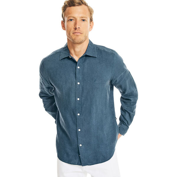 Nautica Classic Fit Bridgetown Linen Shirt - 3 Colours