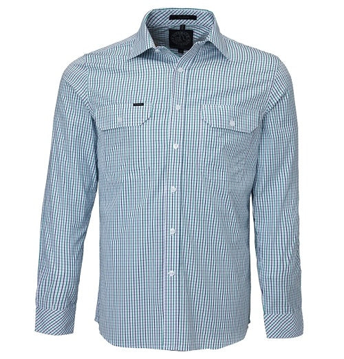 Ritemate Mens Double Pocket Long Sleeve Shirt - 4 Colours
