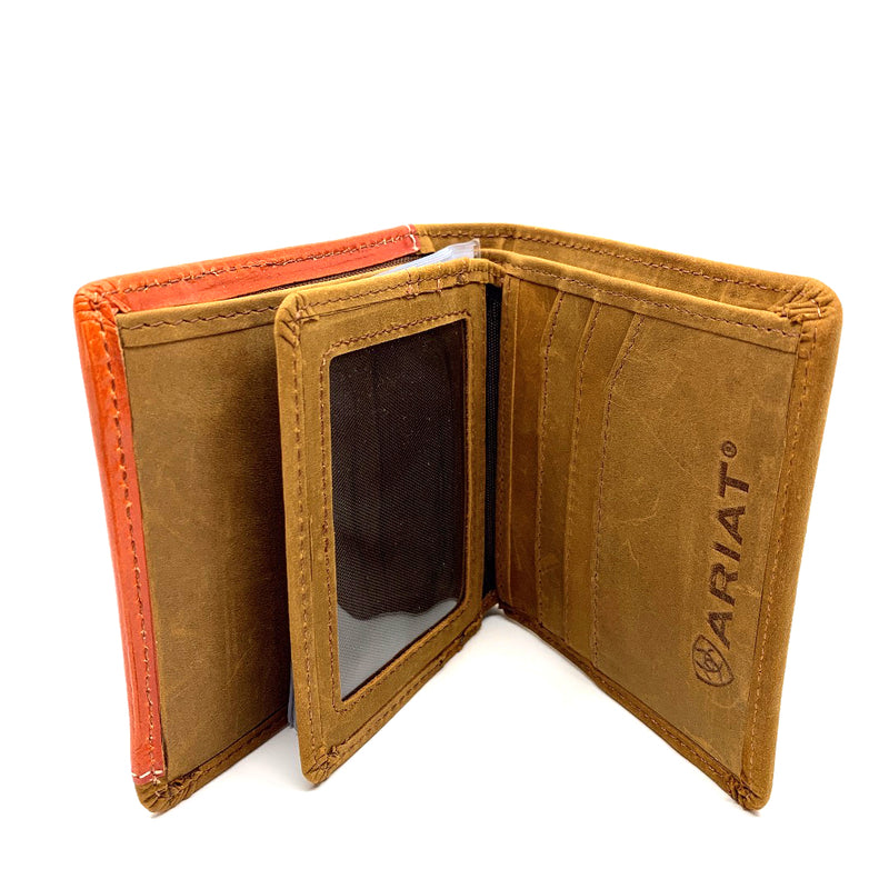 Ariat Bi-Fold Wallet - Tooled Overlay
