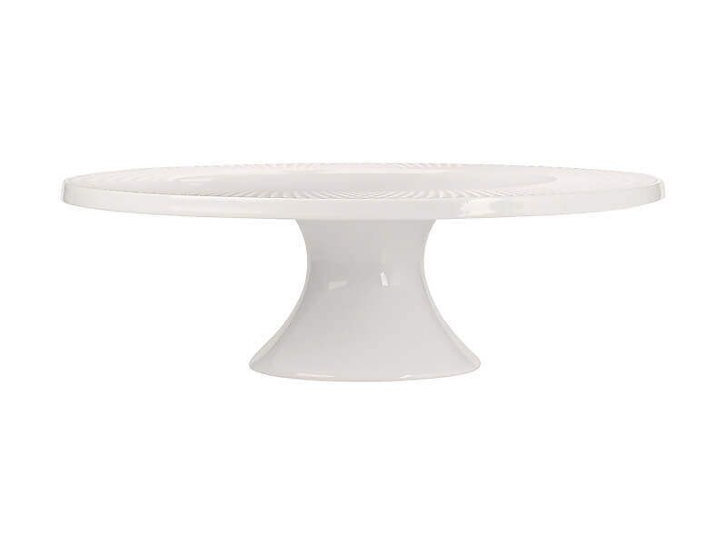 Maxwell & Williams White Basics Diamonds Footed Cake Stand 30cm Gift Boxed