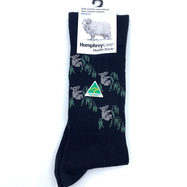 Humphrey Law 60% Merino Wool Health Sock - Koala - 2 Colours