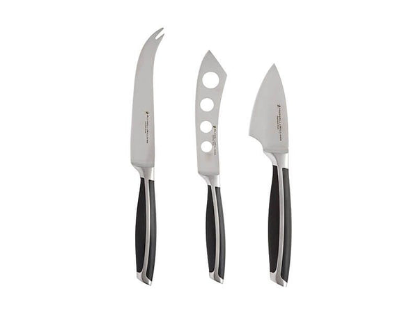 Maxwell & Williams Stanton Cheese Knife Set 3pc Black Gift Boxed