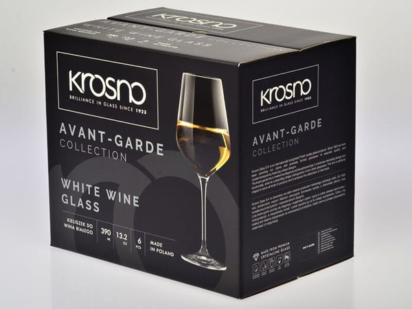 Krosno Avant-Garde Wine Glass 460ML 6pc Gift Boxed