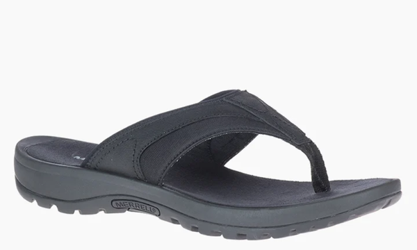 Merrell Men's Sandspur Flip Sandal Black – Assef's - Main Image