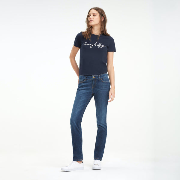 Tommy Hilfiger Womens Heritage Crew Neck Graphic Tee - 4 Colours