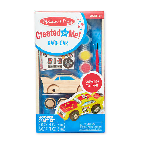 MELISSA & DOUG DECORATE YOUR OWN WOODEN RACE CAR