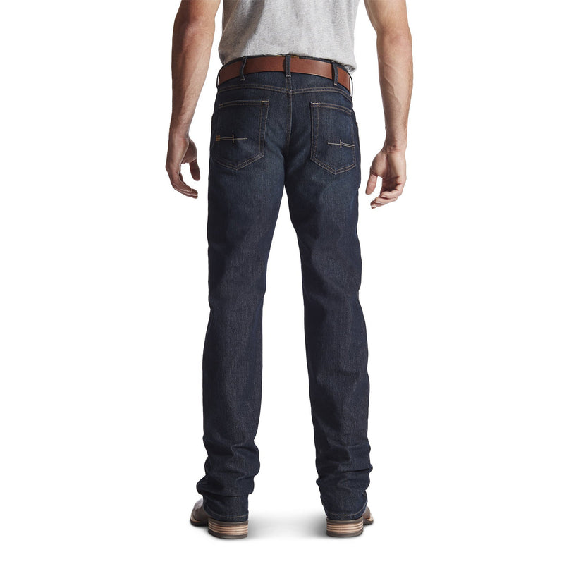 Ariat Men's Rebar M5 DuraStretch Edge Straight Leg Jeans - Slim Fit, Dark Wash, New With Tags