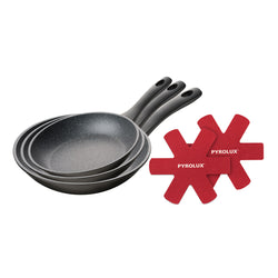 Pyrolux PYROSTONE 3 Piece Fry Pan Set - 20/26/30cm