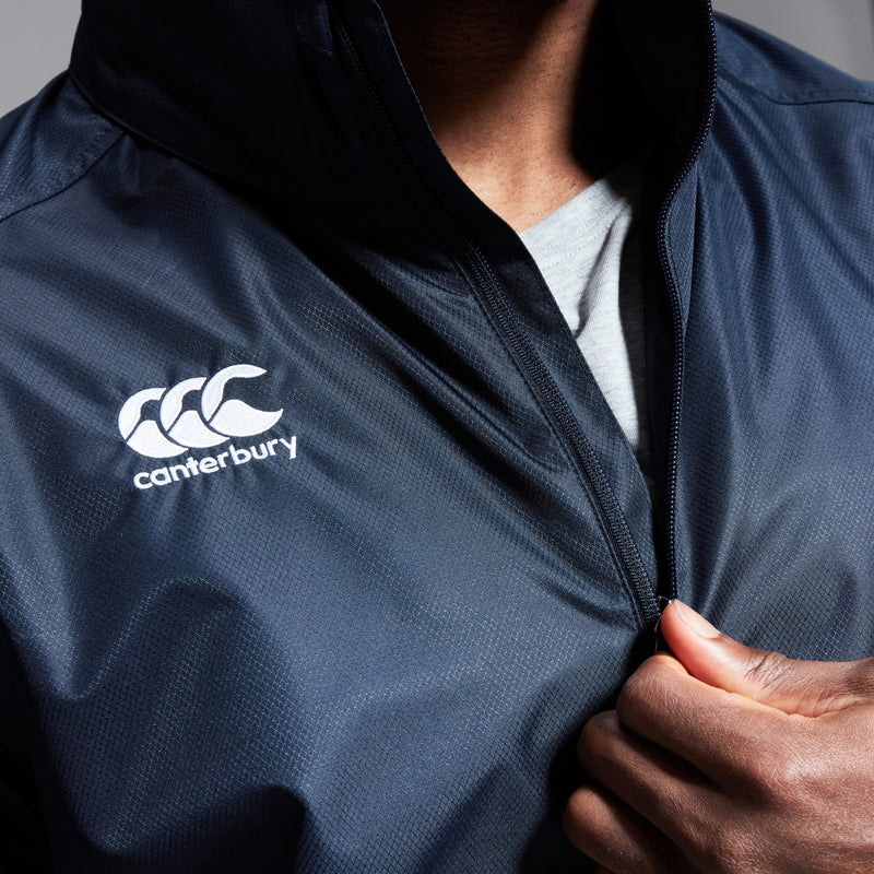 Canterbury Club Vaposhield Rain Jacket - Full Zip - Navy