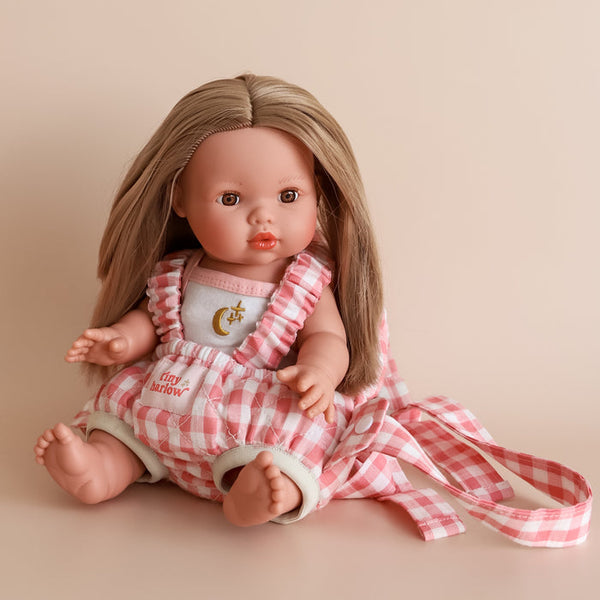 TINY HARLOW BABY DOLL WEARER- PINK GINGHAM