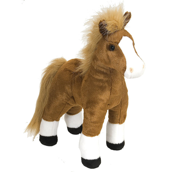 WILD REPUBLIC- CUDDLEKINS HORSE BROWN STANDING