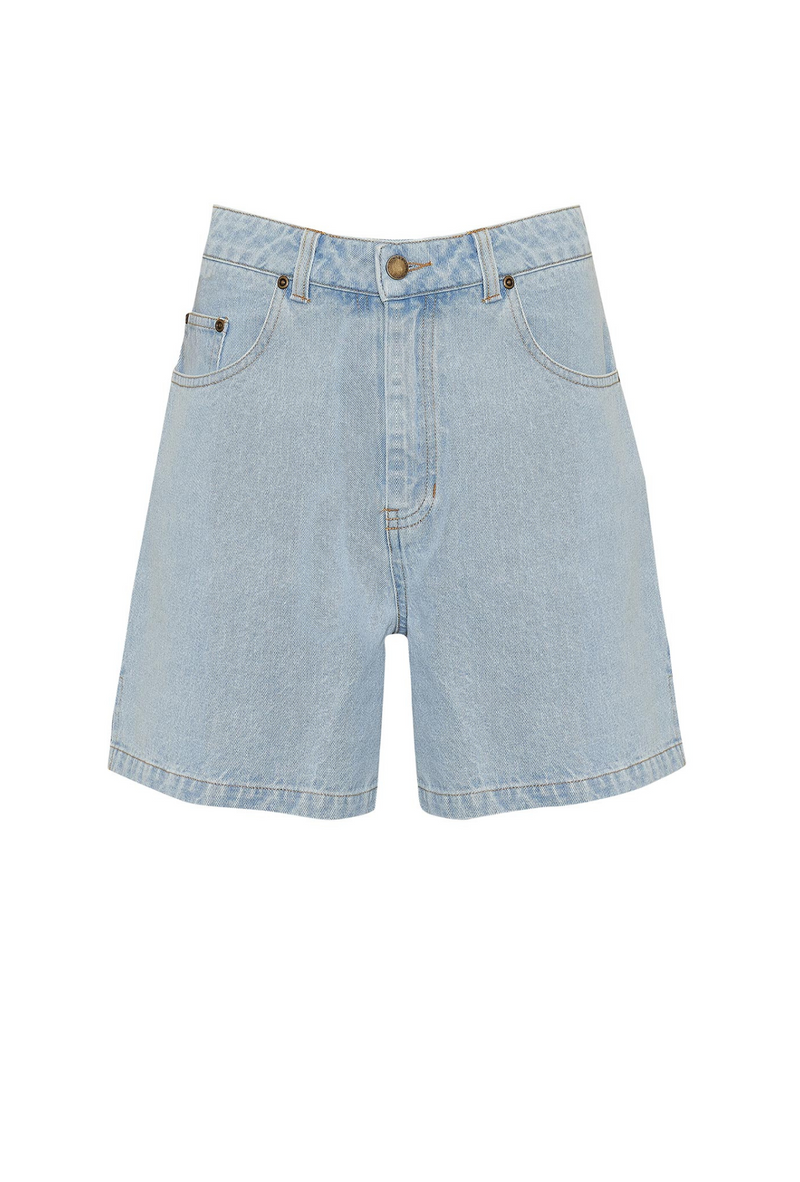 Girl and the Sun Gypsy Shorts - Light Blue Wash