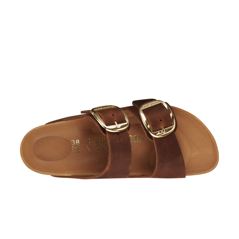 Birkenstock Arizona Big Buckle Cognac Oiled Leather- Narrow