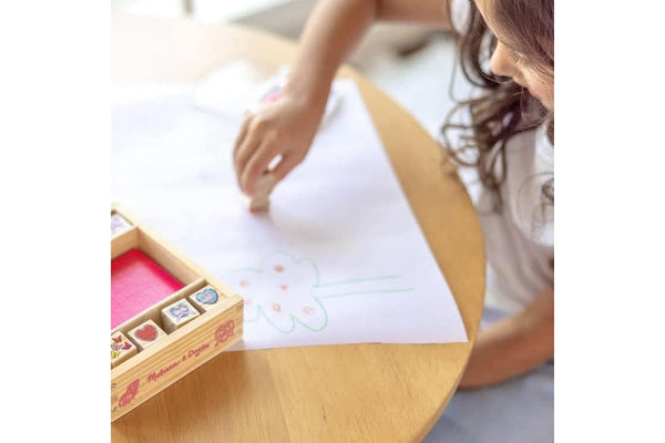 MELISSA AND DOUG BUTTERFLY AND HEARTS STAMP SET