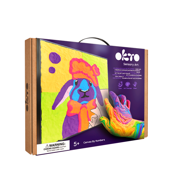 OKTO BUNNY COLORING WITH CLAY SET