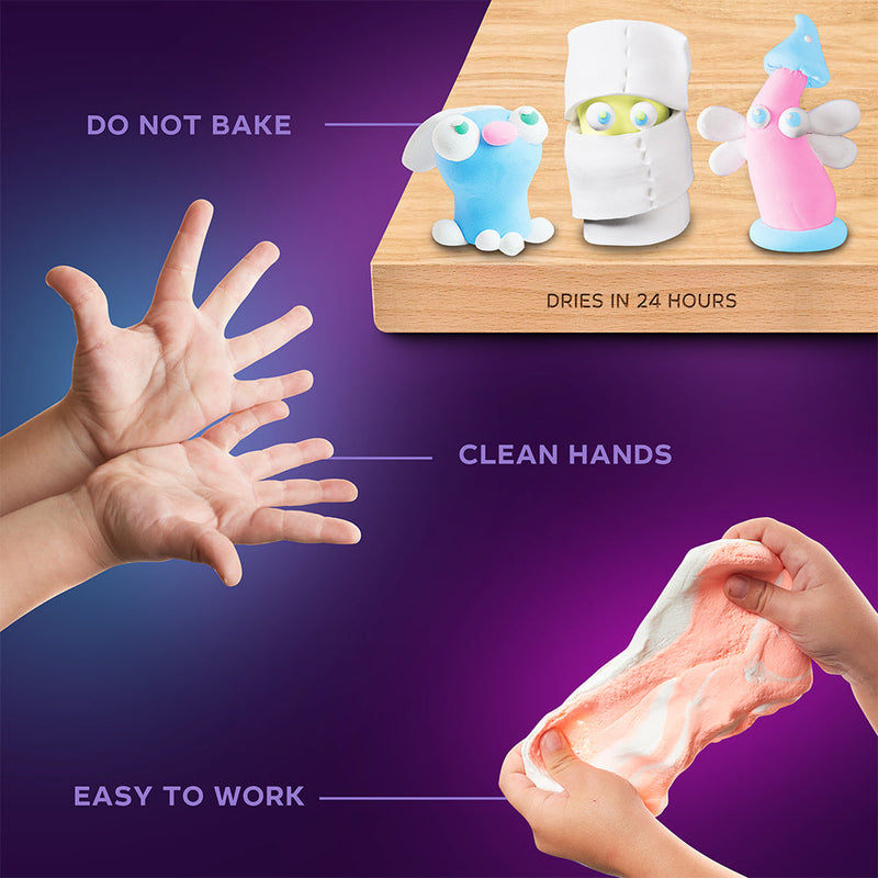 OKTO SENSORY ART 36 COLORS AIR CLAY CREATIVITY SET