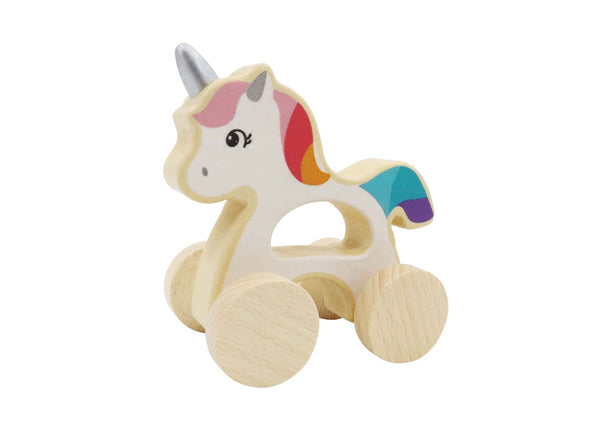 TOYSLINK WOODEN WHEELIE UNICORN