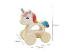 TOYSLINK WOODEN WHEELIE UNICORN