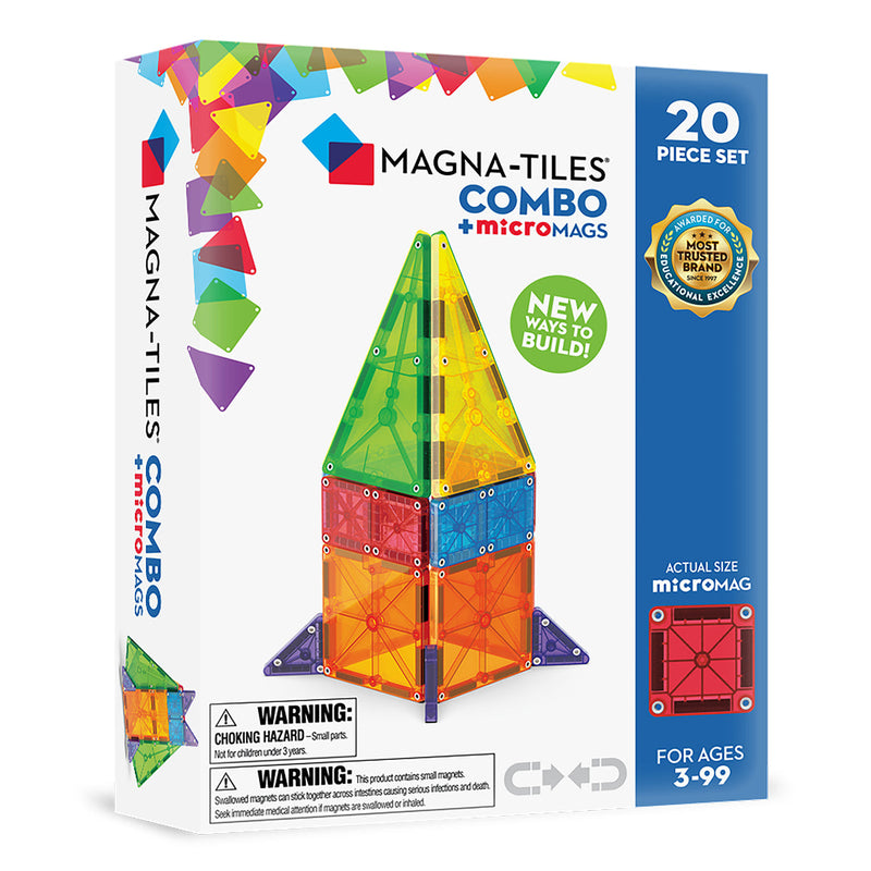 MAGNA-TILES COMBO+MICROMAGS 20 PCE