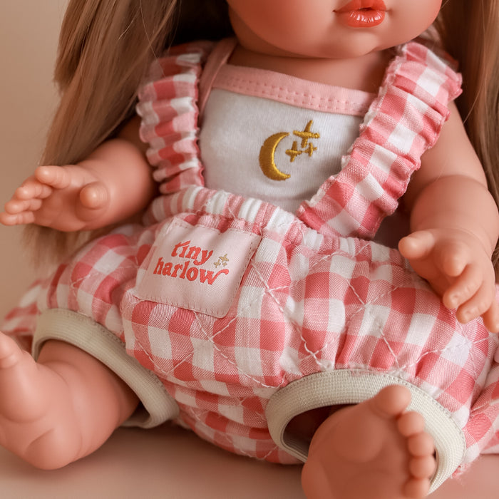 TINY HARLOW BABY DOLL WEARER- PINK GINGHAM