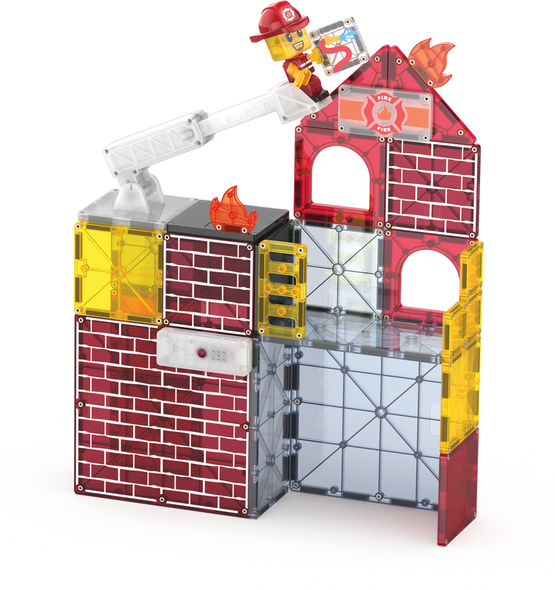 MAGNA-TILES FIRE STATION 50 PIECE