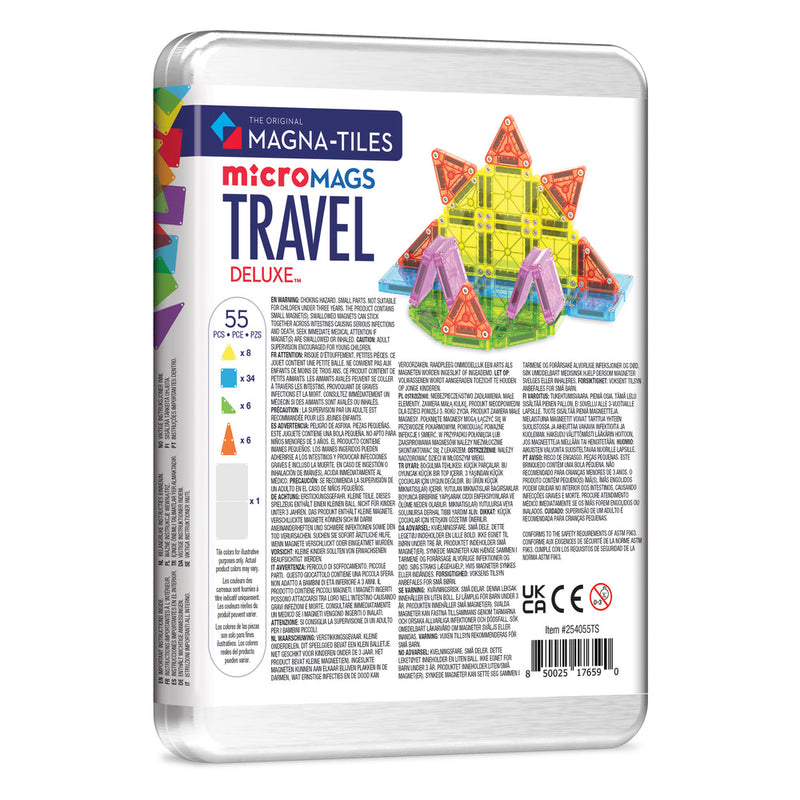 MAGNA-TILES MICROMAGS TRAVEL SET DELUXE- 55 PIECE