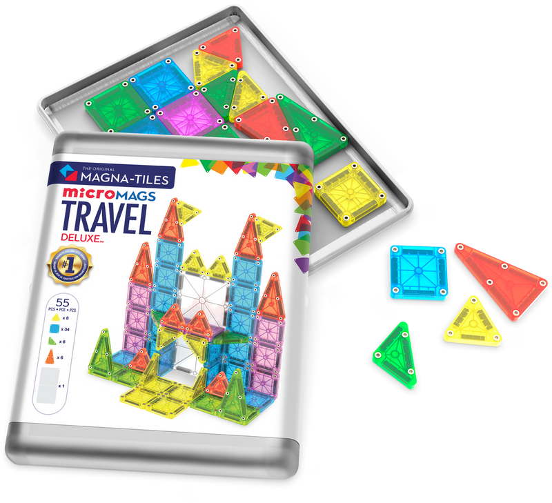 MAGNA-TILES MICROMAGS TRAVEL SET DELUXE- 55 PIECE
