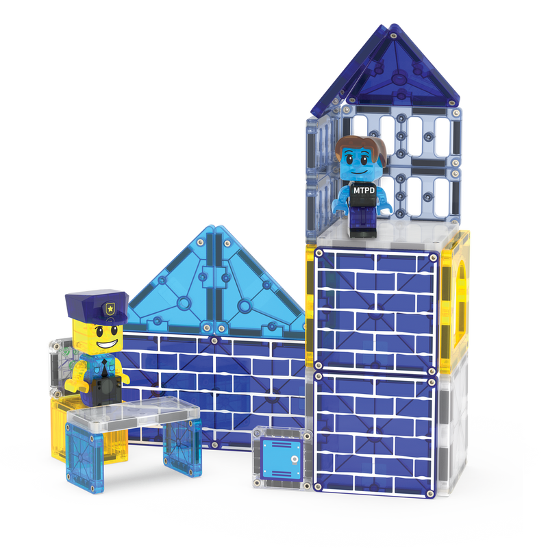 MAGNA-TILES POLICE STATION 35 PIECE