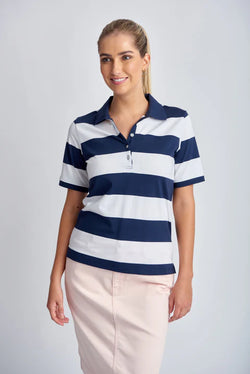 Goondiwindi Cotton Striped Classic Fit Polo Shirt - 2 Colours