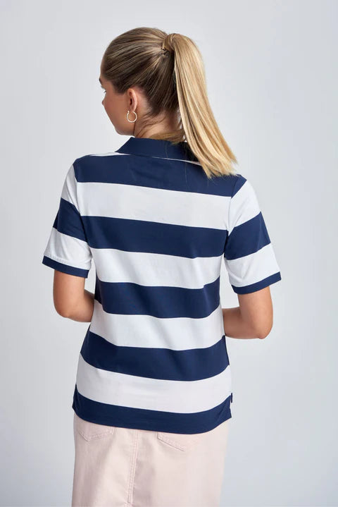 Goondiwindi Cotton Striped Classic Fit Polo Shirt - 2 Colours