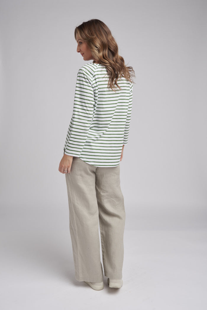 Goondiwindi Cotton Stripe Long Sleeve Tee - 3 Colours