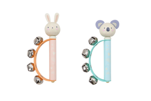 TOYSLINK WOODEN KOALA & BUNNY HAND BELL