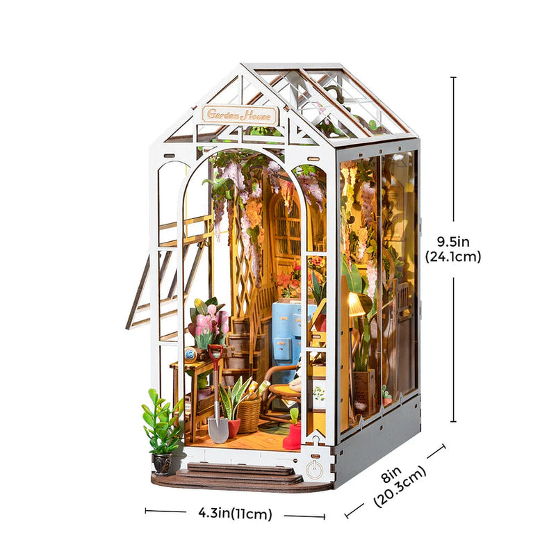 ROBOTIME ROLIFE DIY BOOK NOOK GARDEN HOUSE