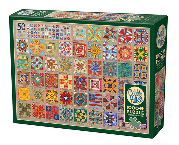 COBBLE HILL- 50 STATES QUILT BLOCKS 1000PC