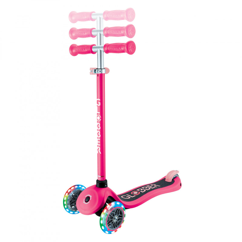 GLOBBER PRIMO LIGHTS SCOOTER - FUCHSIA