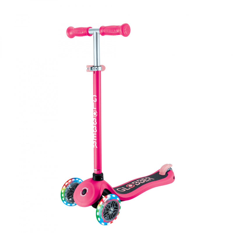 GLOBBER PRIMO LIGHTS SCOOTER - FUCHSIA