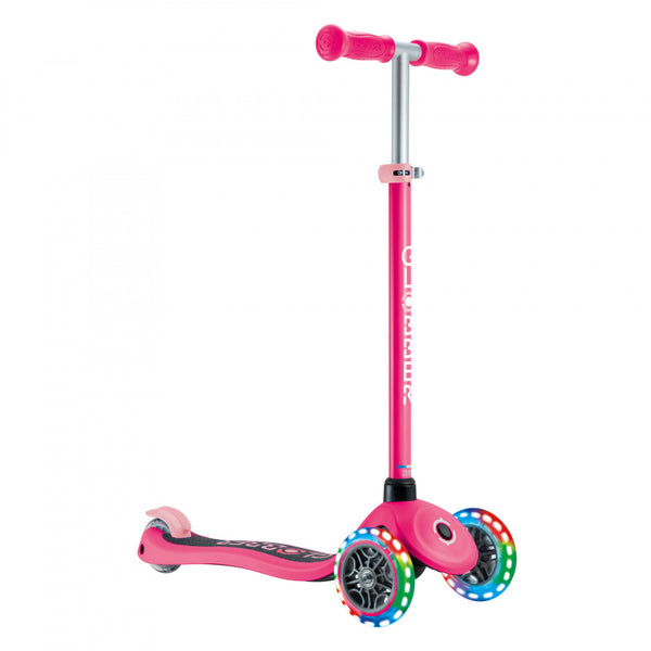 GLOBBER PRIMO LIGHTS SCOOTER - FUCHSIA