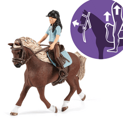 SCHLEICH HORSE CLUB WASHING AREA WITH EMILY AND LUNA