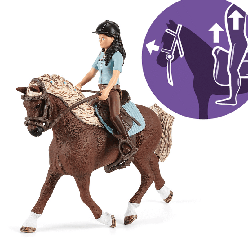 SCHLEICH HORSE CLUB WASHING AREA WITH EMILY AND LUNA