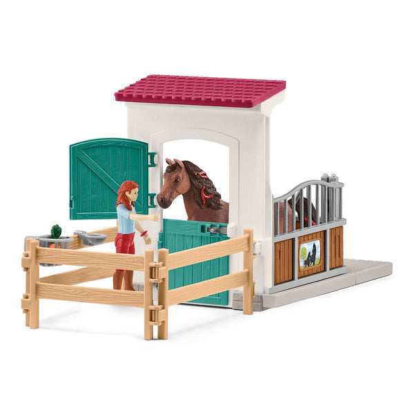 SCHLEICH HORSE CLUB HORSEBOX HANNAH & CAYENNE